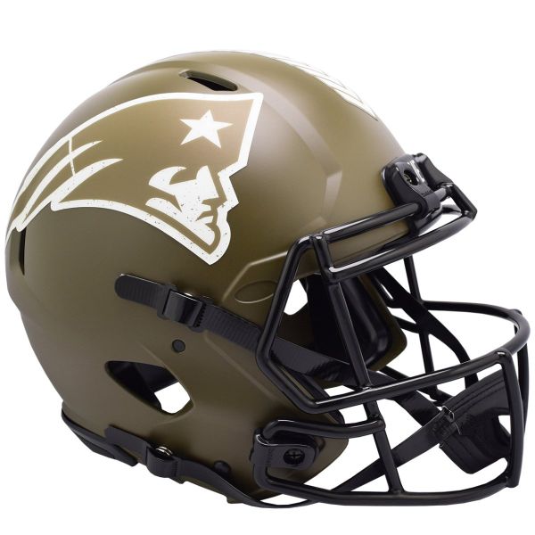 Riddell Authentic Helmet SALUTE SERVICE New England Patriots