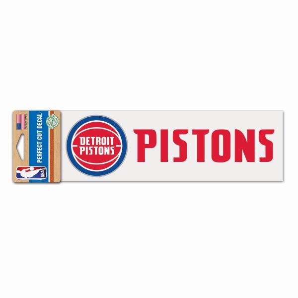 NBA Perfect Cut Aufkleber 8x25cm Detroit Pistons