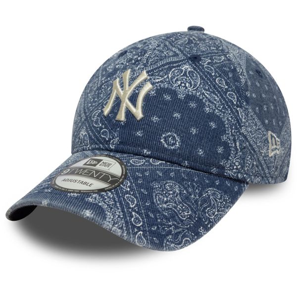 New Era 9Twenty Washed Cap - PAISLEY New York Yankees navy