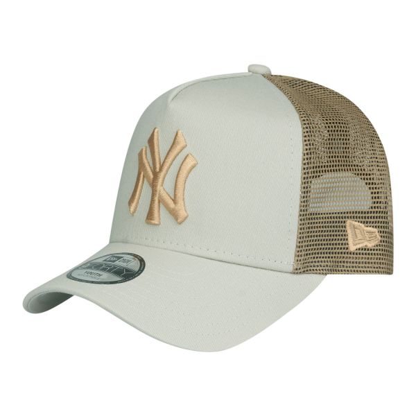 New Era Kids Trucker Cap - New York Yankees stone