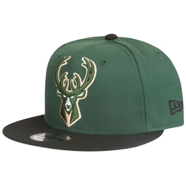 New Era 9Fifty Snapback Cap - XL LOGO Milwaukee Bucks