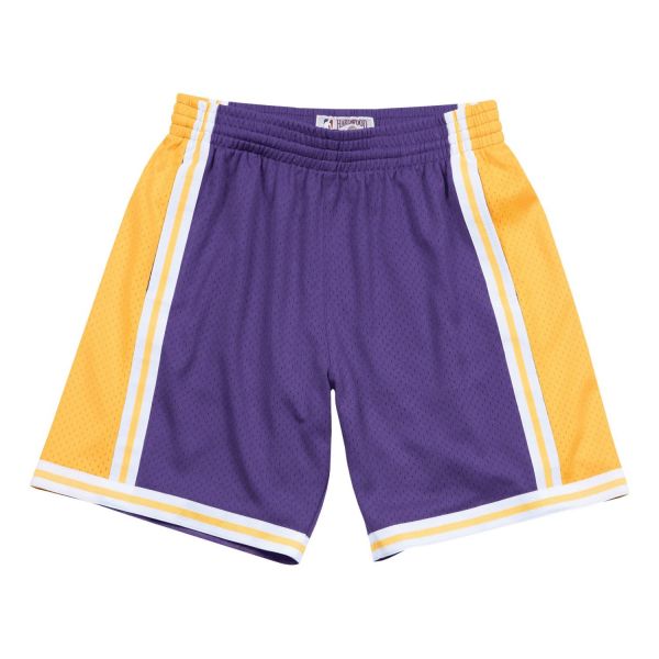 M&N NBA Los Angeles Lakers 1984-85 Swingman Shorts