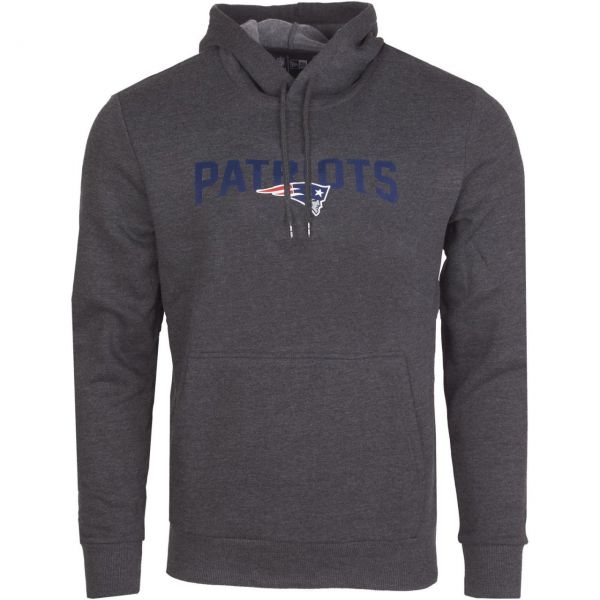 New Era STACK LOGO Hoody - NFL New England Patriots charcoal