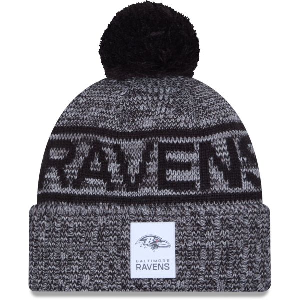 New Era Pompon Bonnet D'Hiver SIDELINE Baltimore Ravens