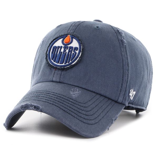 47 Brand Distressed Cap - CLEAN UP Edmonton Oilers navy