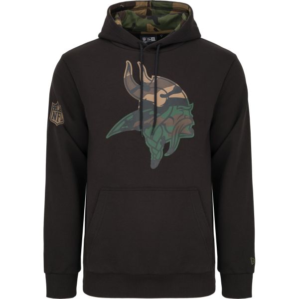 New Era Fleece Hoody - NFL Minnesota Vikings noir / camo