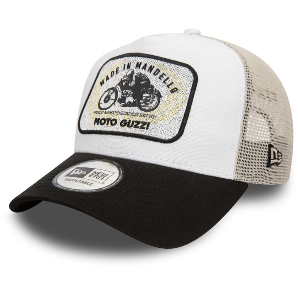 New Era A-Frame Trucker Cap HERITAGE Moto Guzzi stone beige