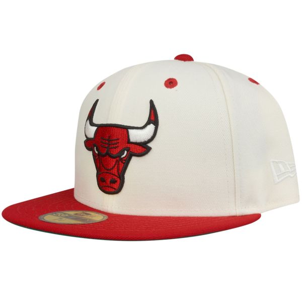 New Era 59Fifty Fitted Cap - Chicago Bulls beige / rouge