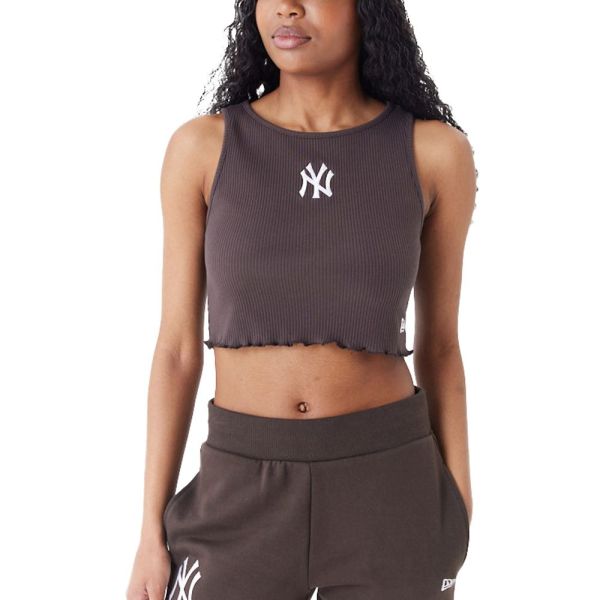 New Era Ladies Cropped Tank Top New York Yankees brown