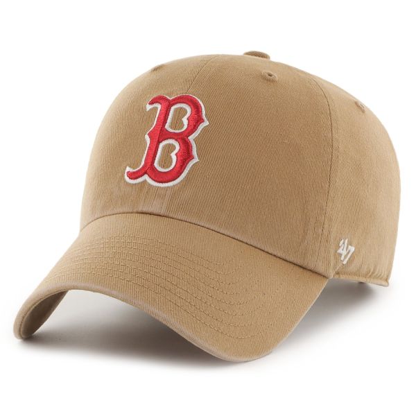 47 Brand Strapback Cap - CLEAN UP Boston Red Sox camel