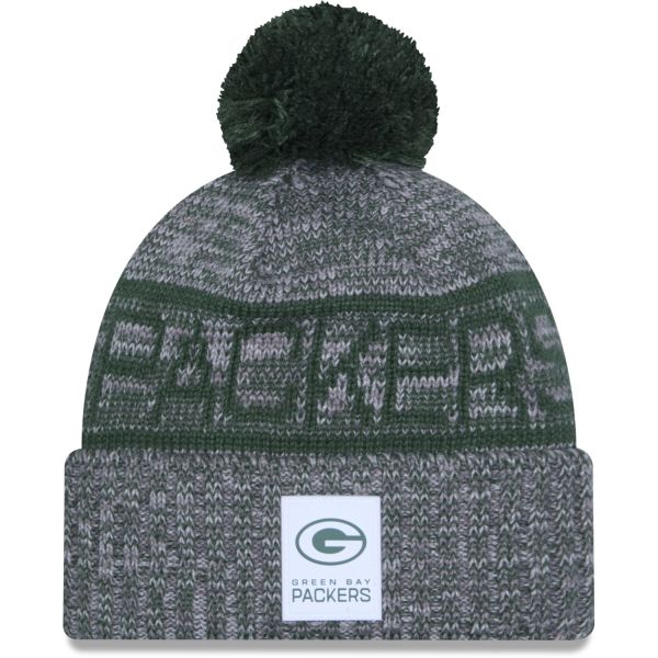 New Era Pompon Bonnet D'Hiver SIDELINE Green Bay Packers
