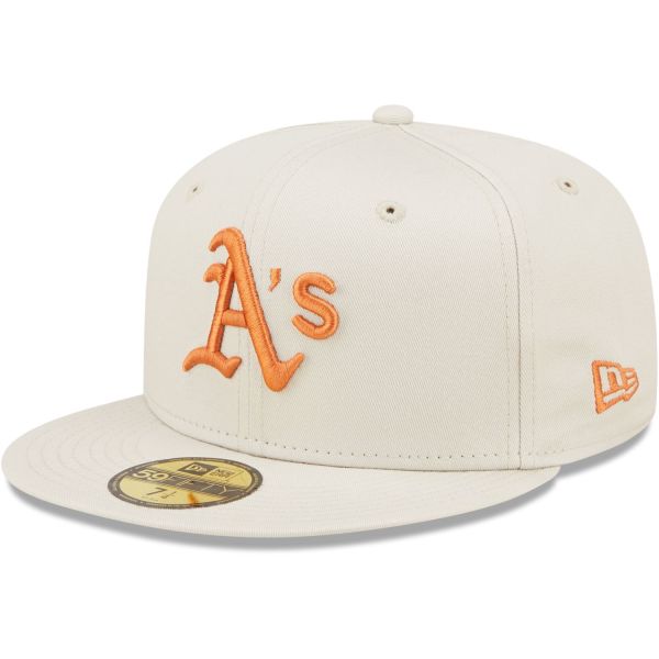 New Era 59Fifty Fitted Cap - Oakland Athletics stone beige