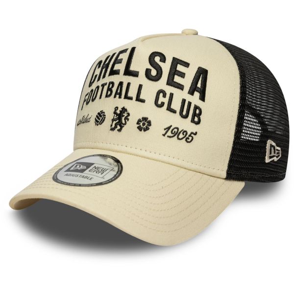 New Era Adjustable Mesh Trucker Cap - FC Chelsea beige
