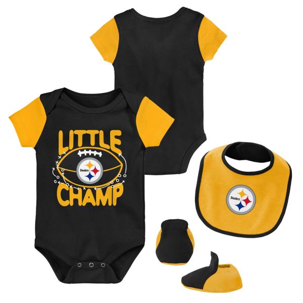 Outerstuff NFL Infant Bib & Bootie Set Pittsburgh Steelers