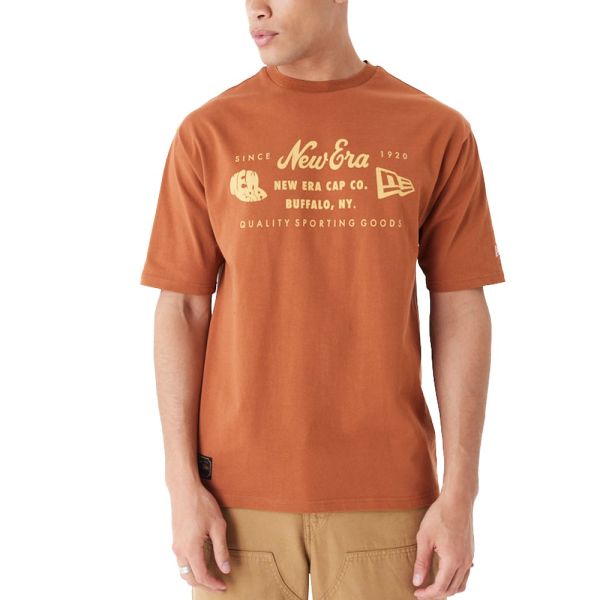 New Era Oversize Shirt - HERITAGE PATCH brown