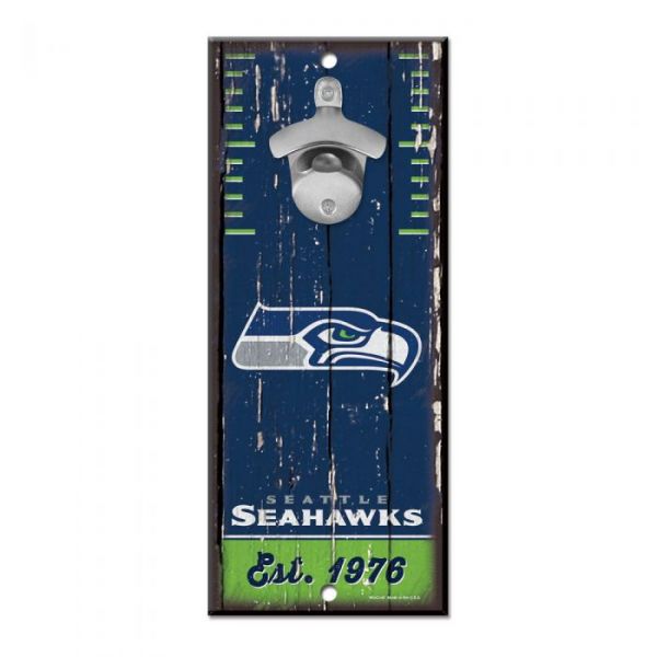 Wincraft BOTTLE OPENER Plaque de bois - Seattle Seahawks
