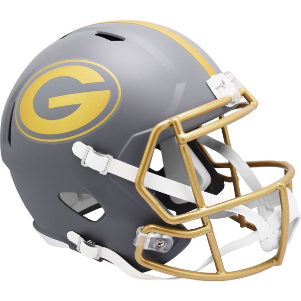 Riddell Speed Replica Football Helm SLATE Green Bay Packers