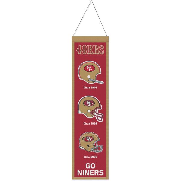 San Francisco 49ers EVOLUTION NFL Wool Banner 80x20cm