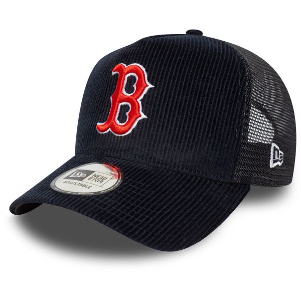 New Era A-Frame Trucker Cap - CORDE Boston Red Sox navy