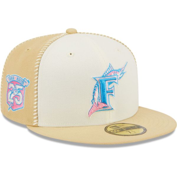 New Era 59Fifty Fitted Cap - SEAM STITCH Florida Marlins