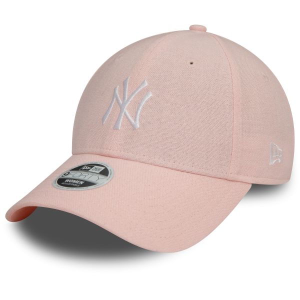 New Era 9Forty Damen Cap - LEINEN New York Yankees rosa