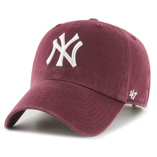 47 Brand Relaxed Fit Cap - MLB New York Yankees maroon