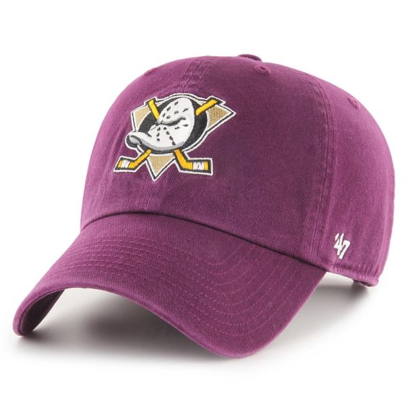 47 Brand Adjustable Cap - CLEAN UP Anaheim Ducks plum