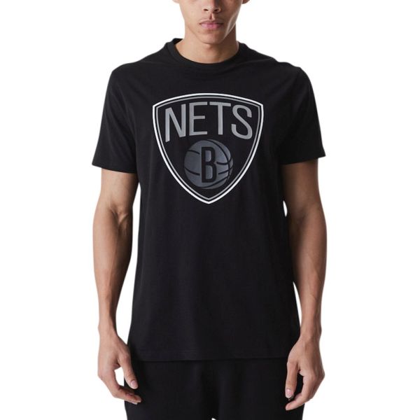 New Era NBA Shirt - OUTLINE Brooklyn Nets schwarz