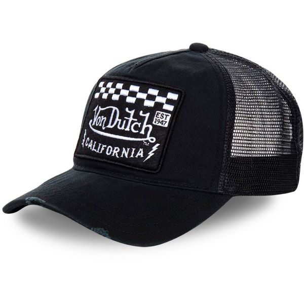 Von Dutch Trucker Mesh Snapback Cap - FINISH schwarz