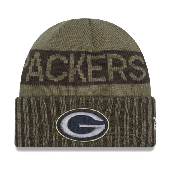 New Era Knit Beanie - SALUTE TO SERVICE Green Bay Packers