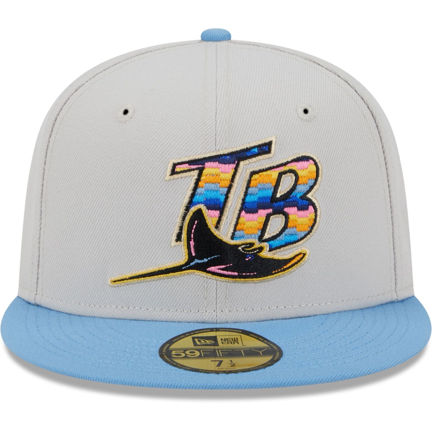 New Era 59Fifty Fitted Cap BEACHFRONT Tampa Bay Rays Fitted Caps