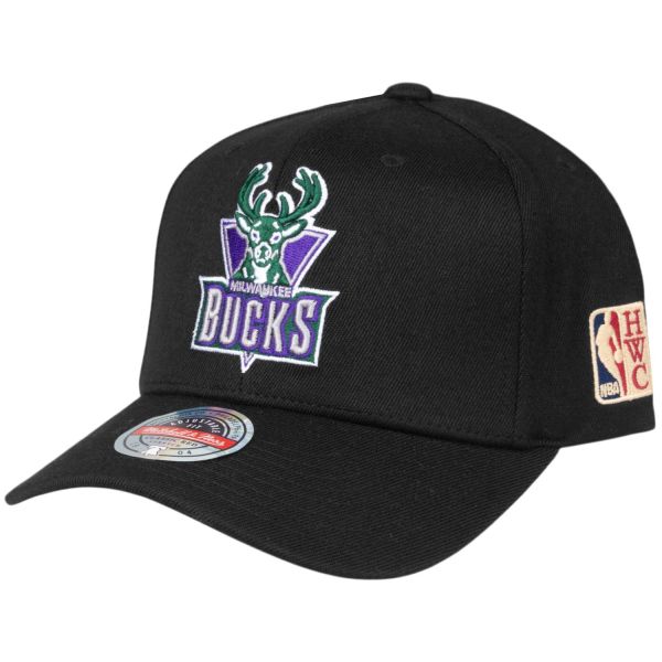 Mitchell & Ness Snapback Stretch Cap HWC Milwaukee Bucks