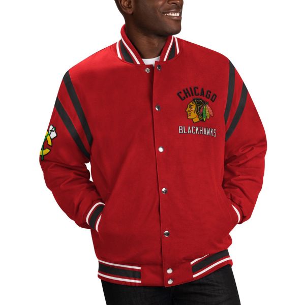 G-III Chicago Blackhawks NHL Tailback Varsity Jacket