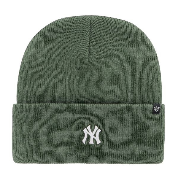 47 Brand Knit Beanie - BASE RUNNER New York Yankees moss