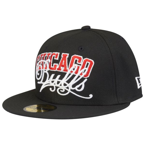 New Era 59Fifty Fitted Cap - SCRIPT Chicago Bulls black