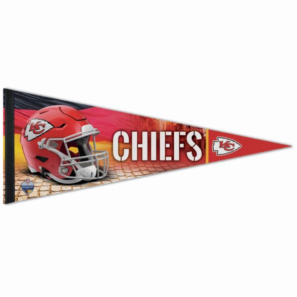 NFL Frankfurt Game Filz Wimpel 75x30cm Kansas City Chiefs