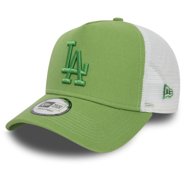 New Era Adjustable Trucker Cap - Los Angeles Dodgers lime