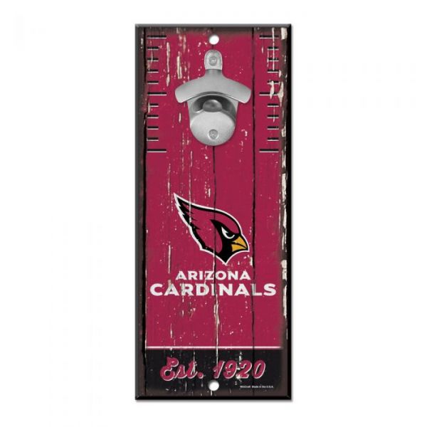 Wincraft BOTTLE OPENER Wood Sign - NFL Arizona Cardinals