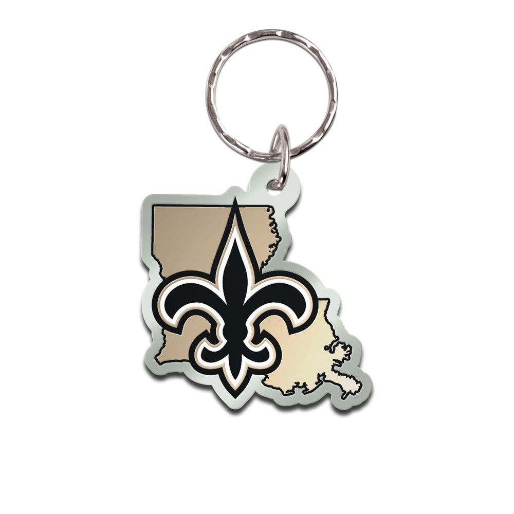 amfoo - Wincraft STATE Schlüsselanhänger - NFL New Orleans Saints