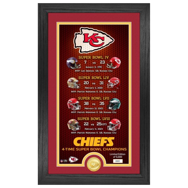Kansas City Chiefs 4 x Super Bowl Legacy Coin Bild