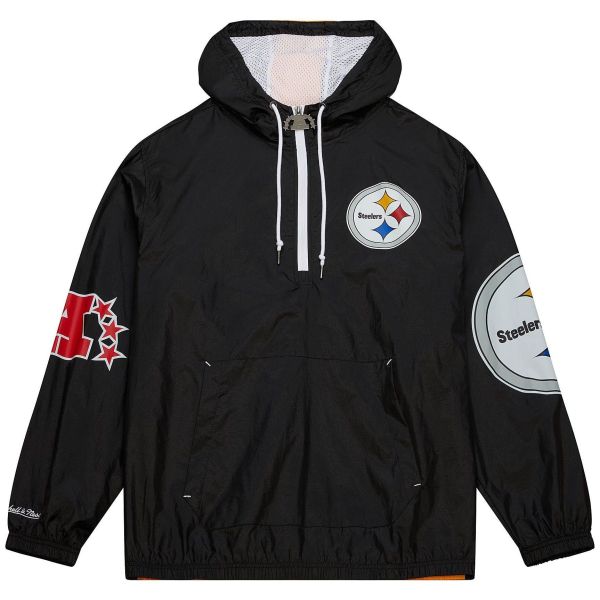 M&N Windbreaker Anorak Jacket - ORIGINS Pittsburgh Steelers