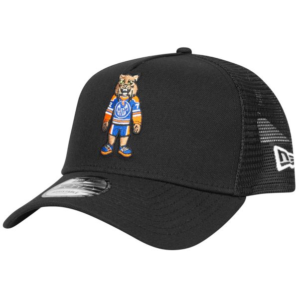 New Era Mesh Trucker Cap - MASCOT Edmonton Oilers Hunter