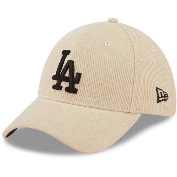 New Era 39Thirty Stretch Cap CORD LA Dodgers stone beige