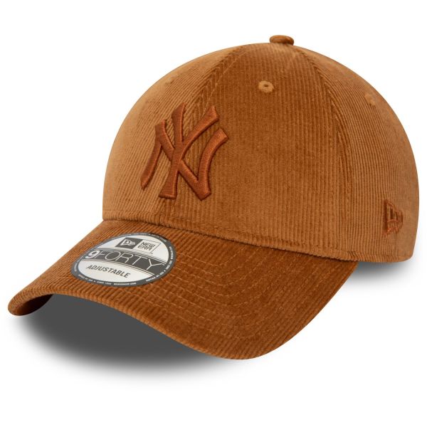 New Era 9Forty Strapback Cap CORD New York Yankees earth