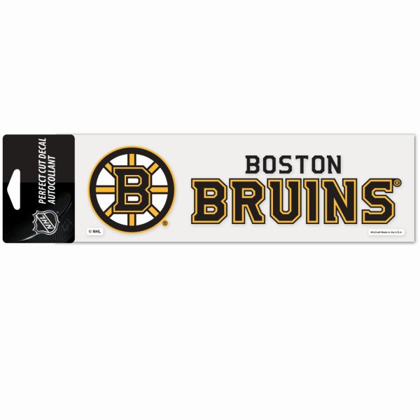 NHL Perfect Cut Autocollant 8x25cm Boston Bruins