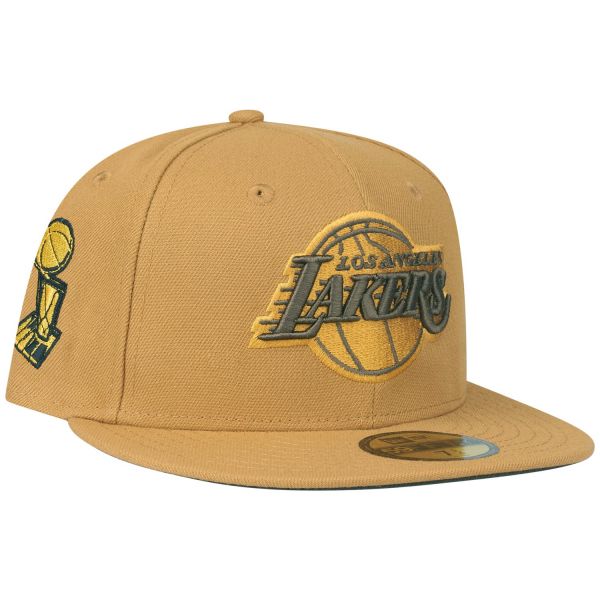 New Era 59Fifty Fitted Cap - Los Angeles Lakers panama tan