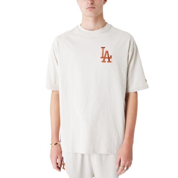 New Era Oversize Shirt - Los Angeles Dodgers stone beige