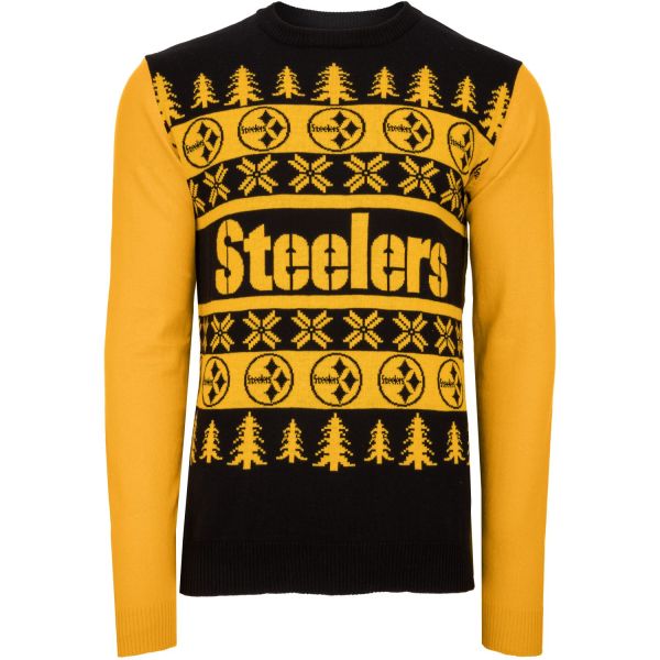 NFL Ugly Sweater XMAS Knit Pullover - Pittsburgh Steelers