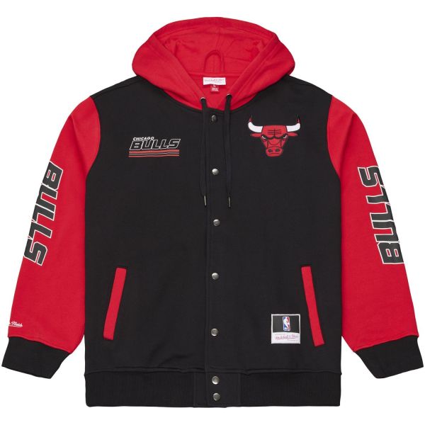 M&N Midweight Hooded Fleece Jacke - Chicago Bulls