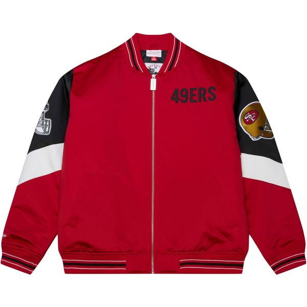 M&N Heavyweight Satin Veste NFL San Francisco 49ers
